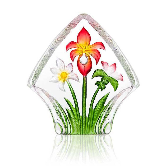 Flower Bouquet Crystal Figurine