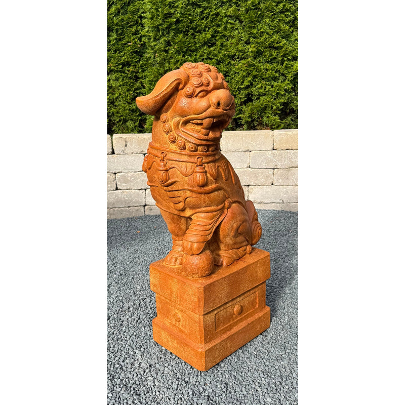 Foo Dog Statue Set of 2-Cast Stone