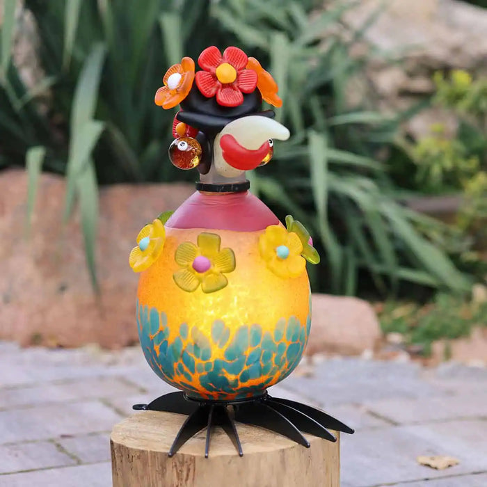 Gonzo Frida Bird Art Glass Sculpture by Borowski