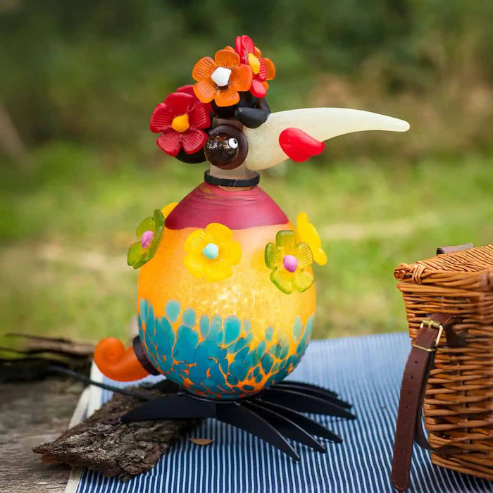 Gonzo Frida Bird Art Glass Sculpture by Borowski