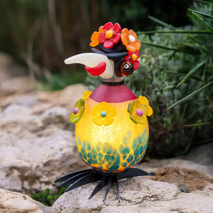 Gonzo Frida Bird Art Glass Sculpture by Borowski