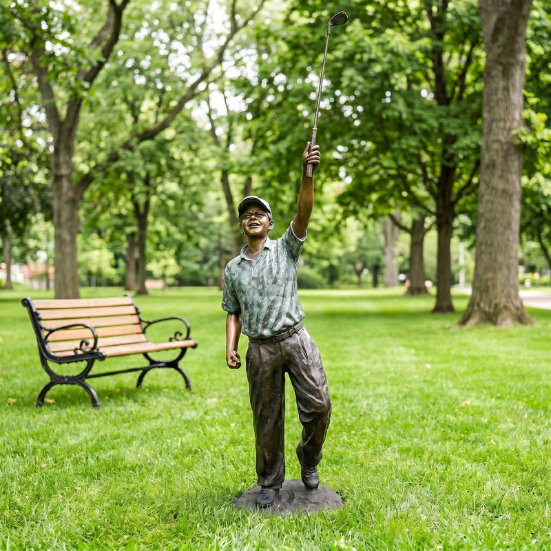 Winning Drive Golf Bronze Sculpture