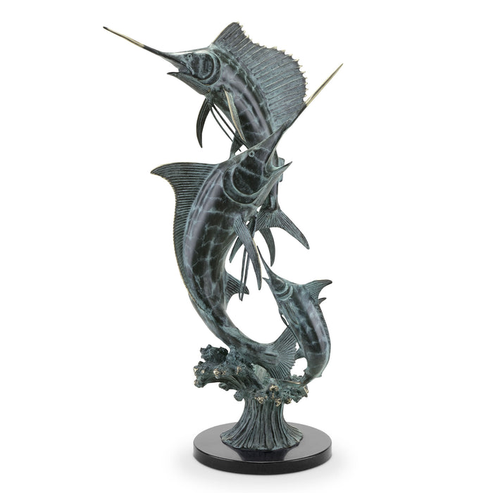 Grand Slam- Marlin and Sailfish Sculpture