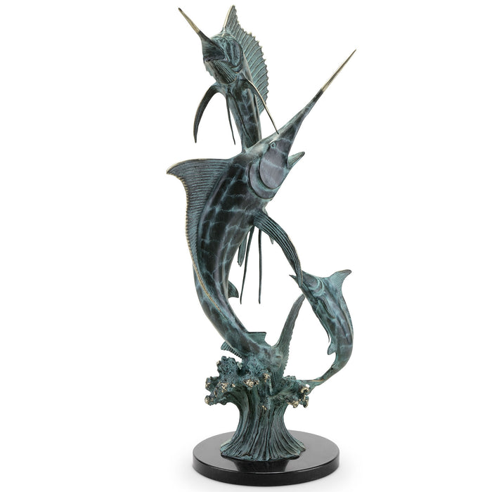 Grand Slam- Marlin and Sailfish Sculpture