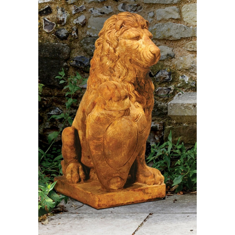 Lion Statue Pair- Cast Stone