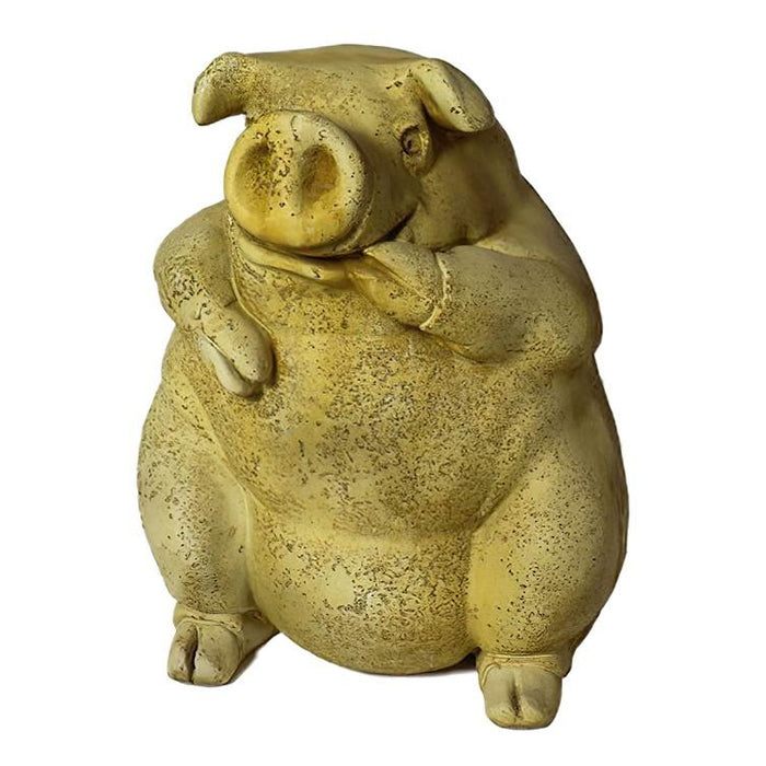 Handsome Pig Garden Statue