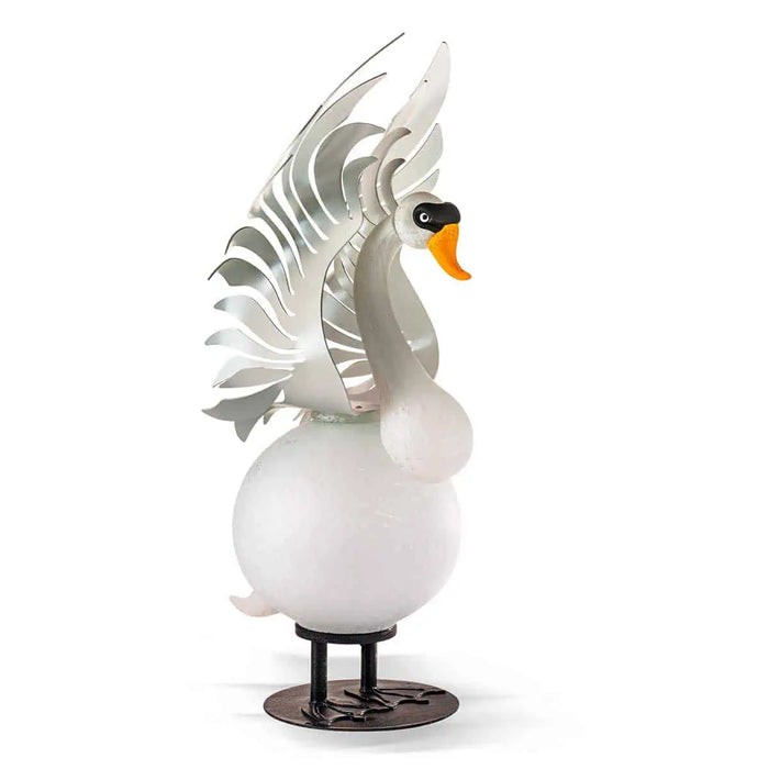 Hektor the Swan Bird Art Glass Sculpture by Borowski