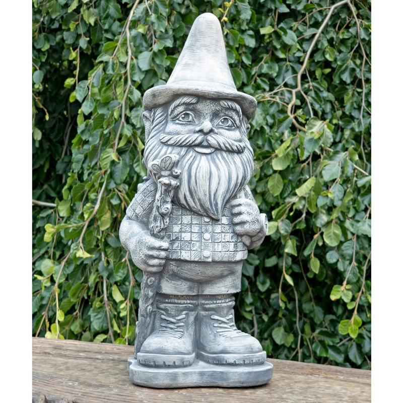 Hiker Garden Gnome Statue