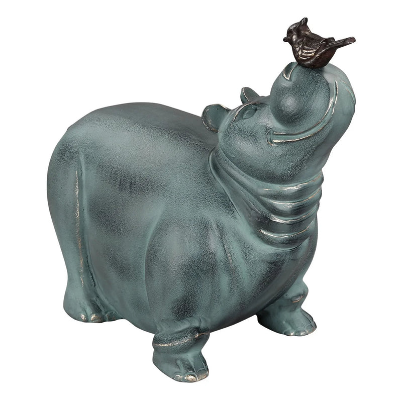 Hippo and Friend Statue