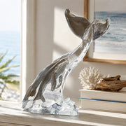 Acrylic sculpture of a whale by Kitty Cantrell
