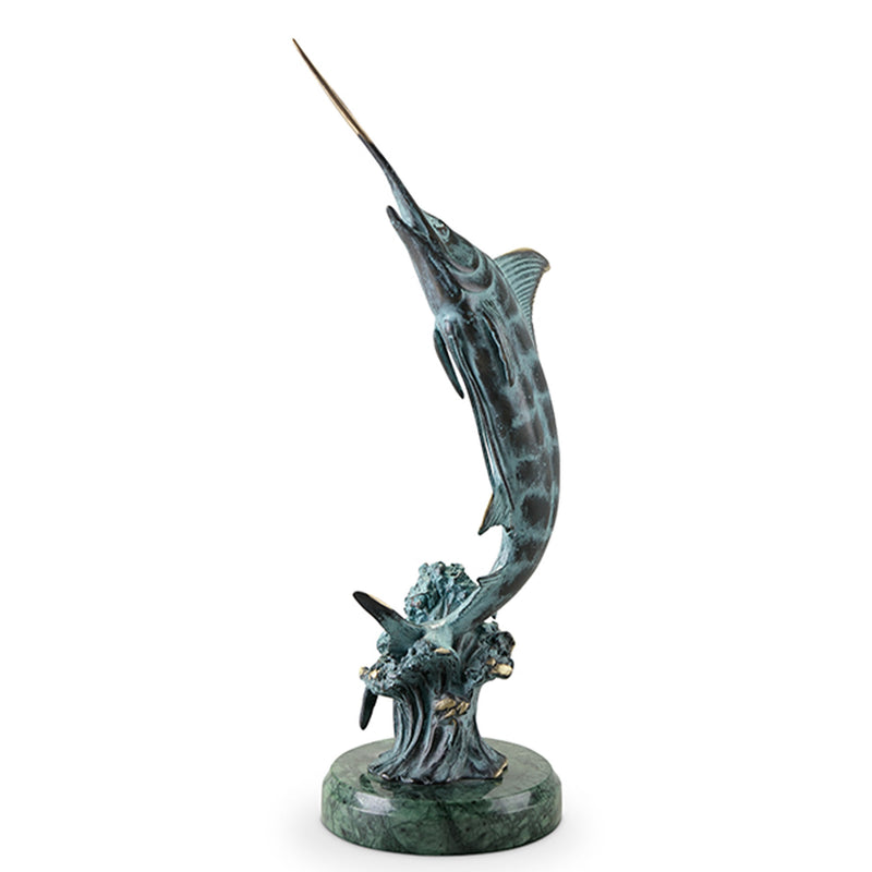 Hunting Marlin Sculpture