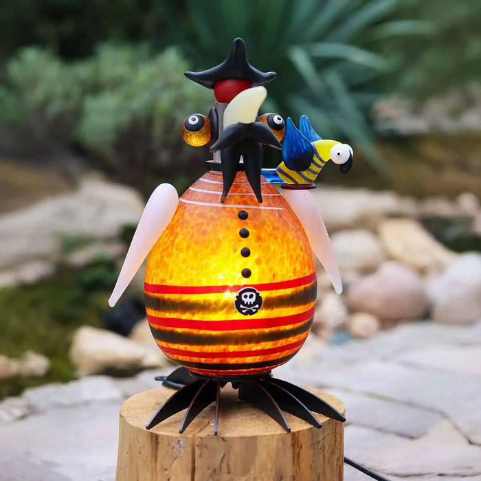 Gonzo Jack Bird Art Glass Sculpture by Borowski