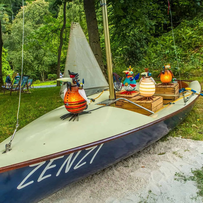 Gonzo Jack Bird Art Glass Sculpture by Borowski