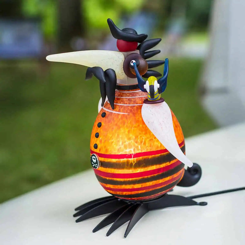 Gonzo Jack Bird Art Glass Sculpture by Borowski
