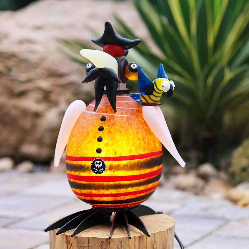 Gonzo Jack Bird Art Glass Sculpture by Borowski
