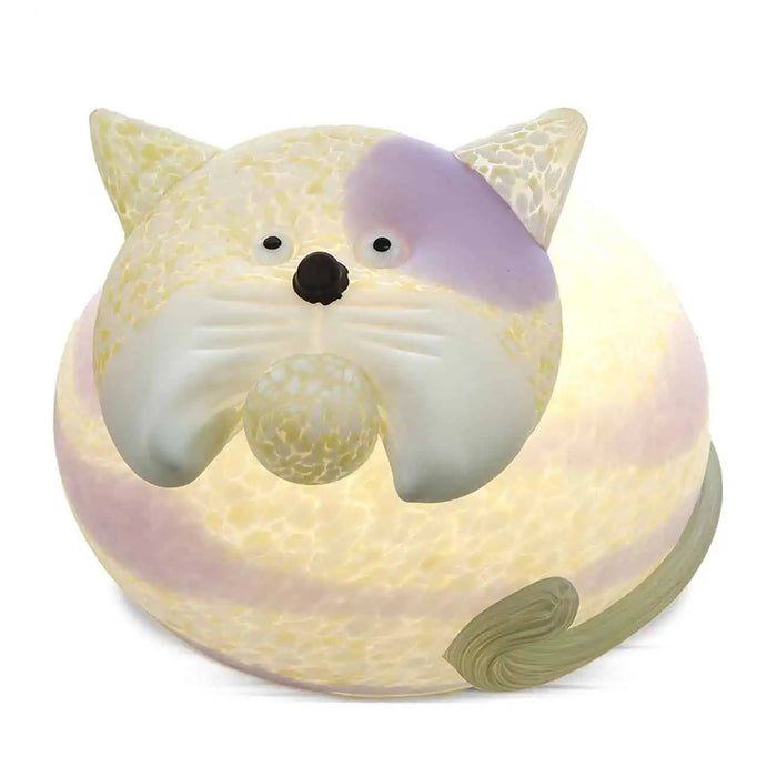 Kiddo the Cat Art Glass Lamp by Borowski