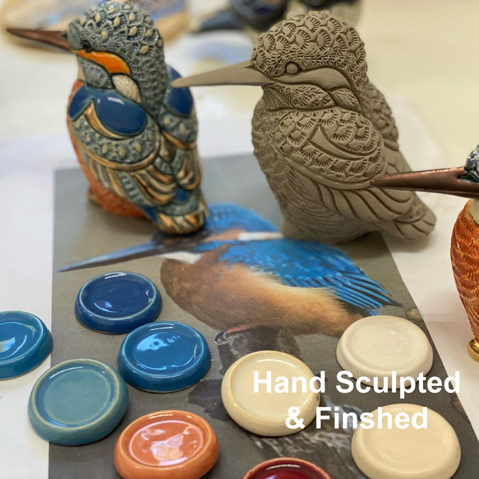 King Fisher Bird Figurine- Ceramic