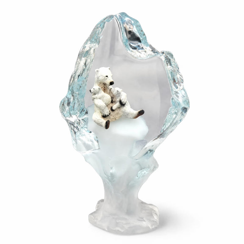 Polar Bear Lucite Sculpture by Kitty Cantrell and Starlite Originals