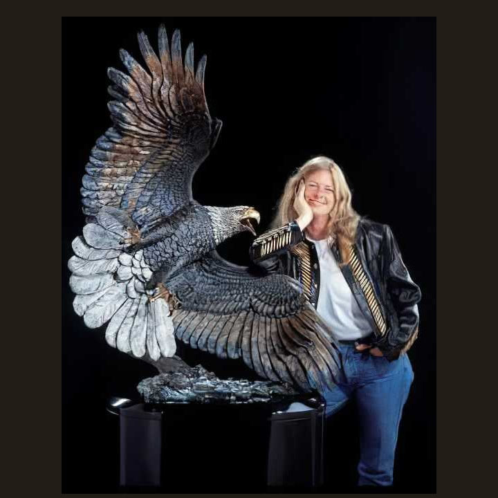 Windwalker Eagle Sculpture by Kitty Cantrell