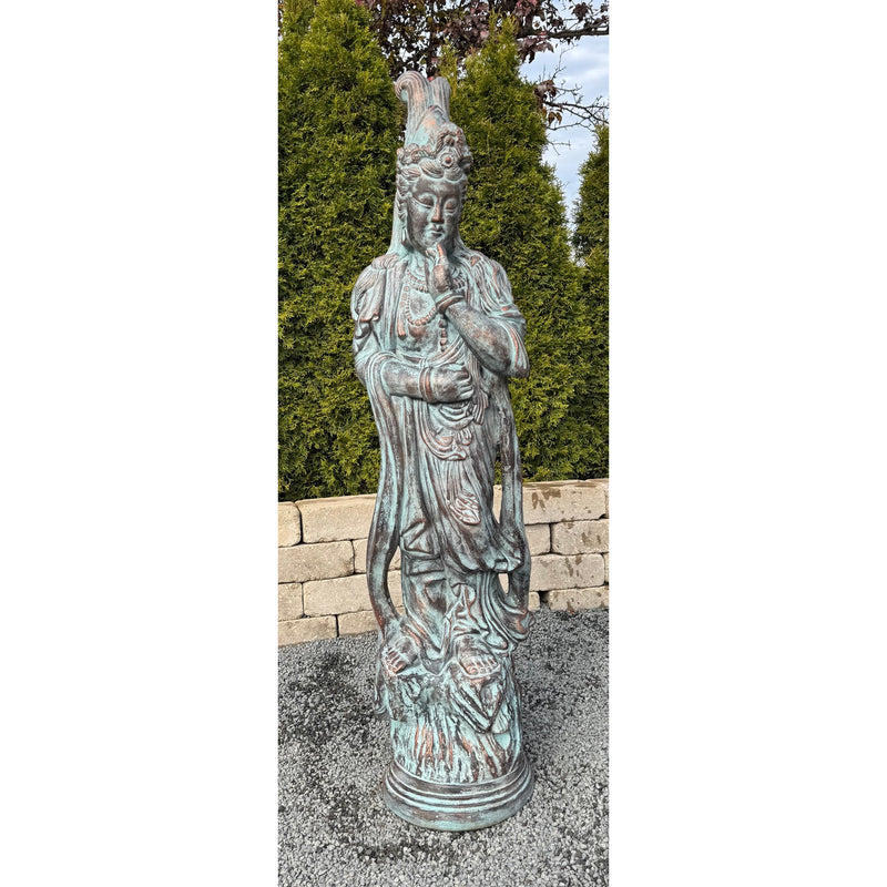 Kwan Yin Statue-Cast Stone