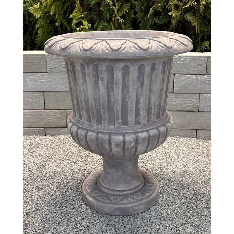 Large Fluted Urn- Cast Stone
