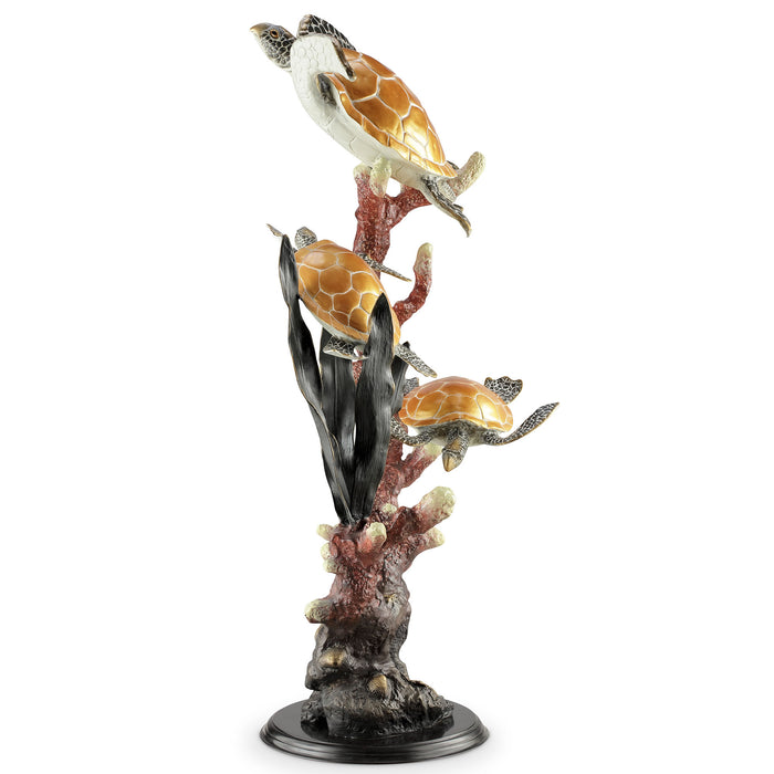 Imperial Finish Large Sea Turtles Sculpture
