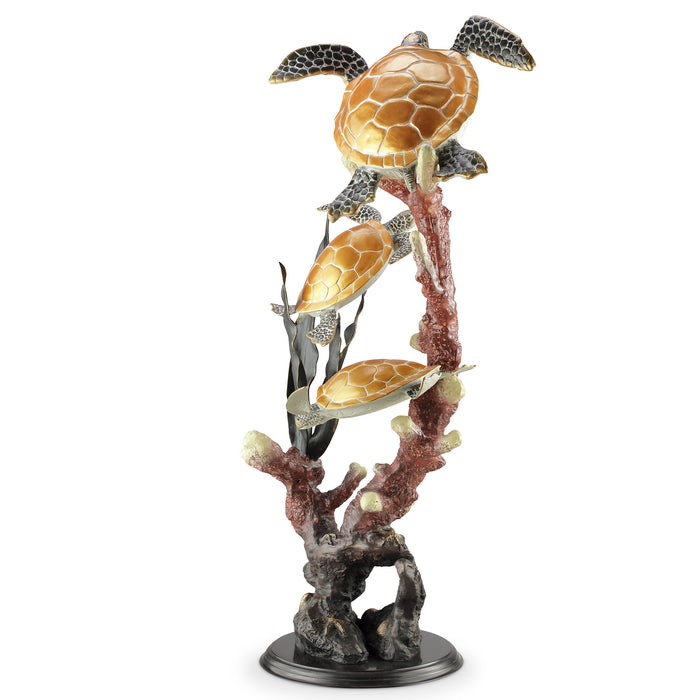 Imperial Finish Large Sea Turtles Sculpture