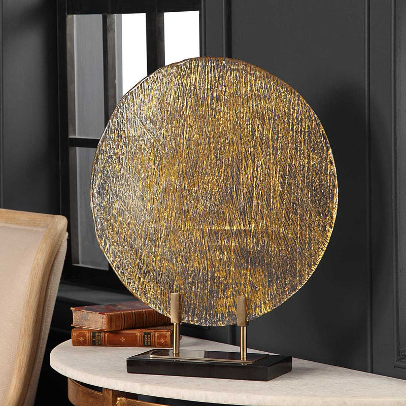 Layan Art Glass Charger Sculpture