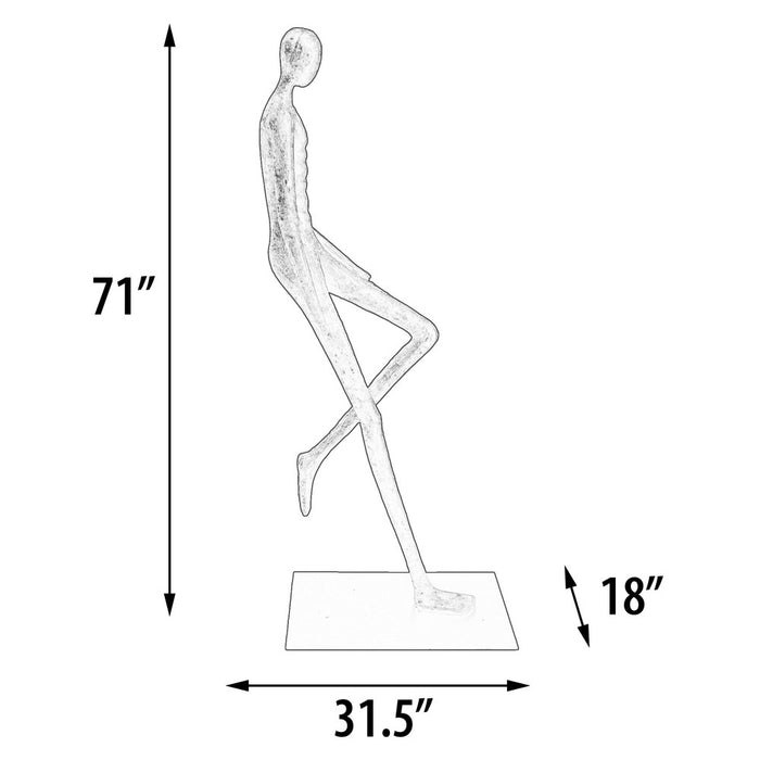 Leaning Man Floor Sculpture