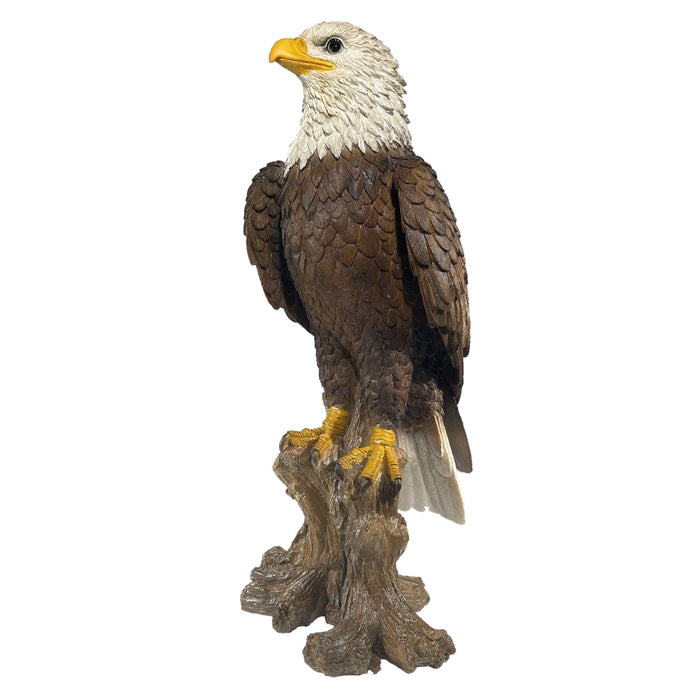 Perched Bald Eagle Statue- 15.5"H