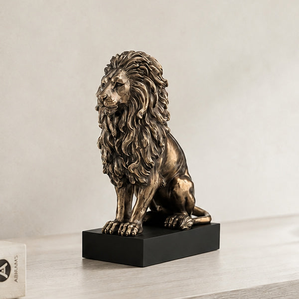 lion award statue in cold cast bronze