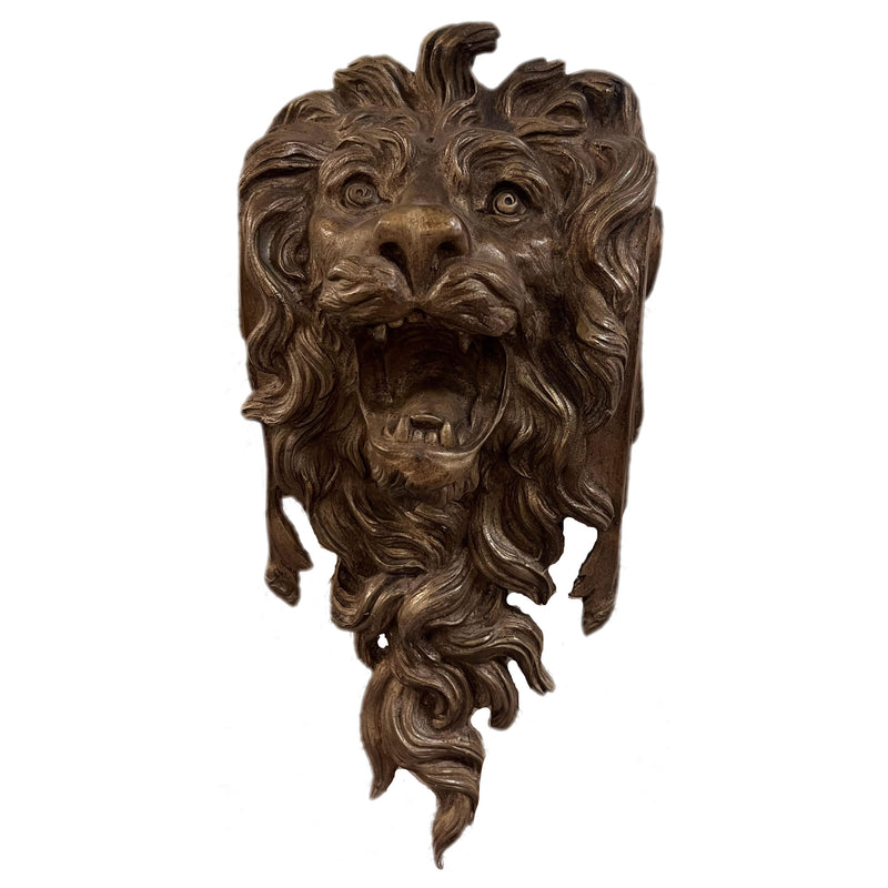 Lion Head Wall Fountain Spitter-Large
