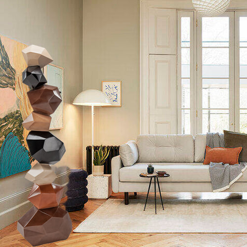 Abstract Composition Modern Floor Sculpture-Multi Color