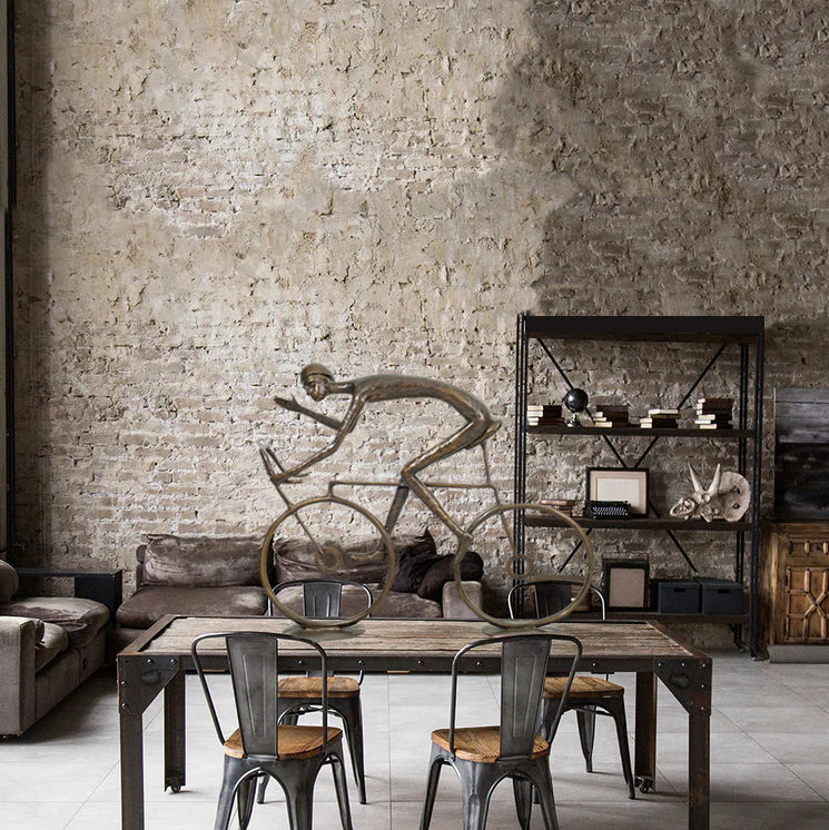 Giant Bronze Modern Cycling Statue