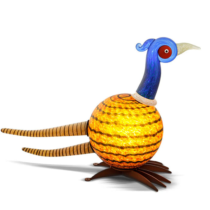 Ludo Bird Art Glass Sculpture by Borowski