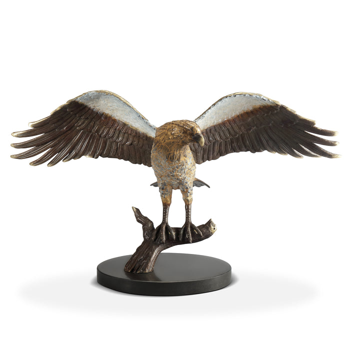 Majestic Eagle on Branch Sculpture