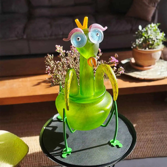 Mrs Mantis Art Glass Bowl by Borowski