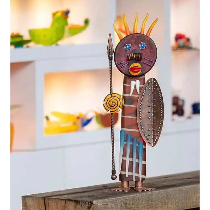 Massai -Art Glass Sculpture (Amber)