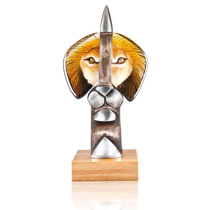 Contempo Modern Crystal Lion Sculpture-Limited Edition