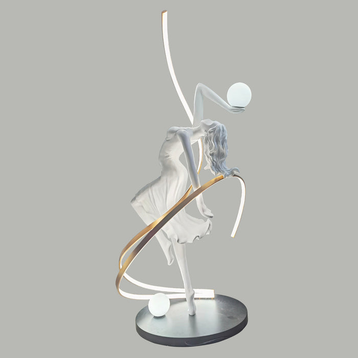 Modern Dance Lighted Floor Sculpture