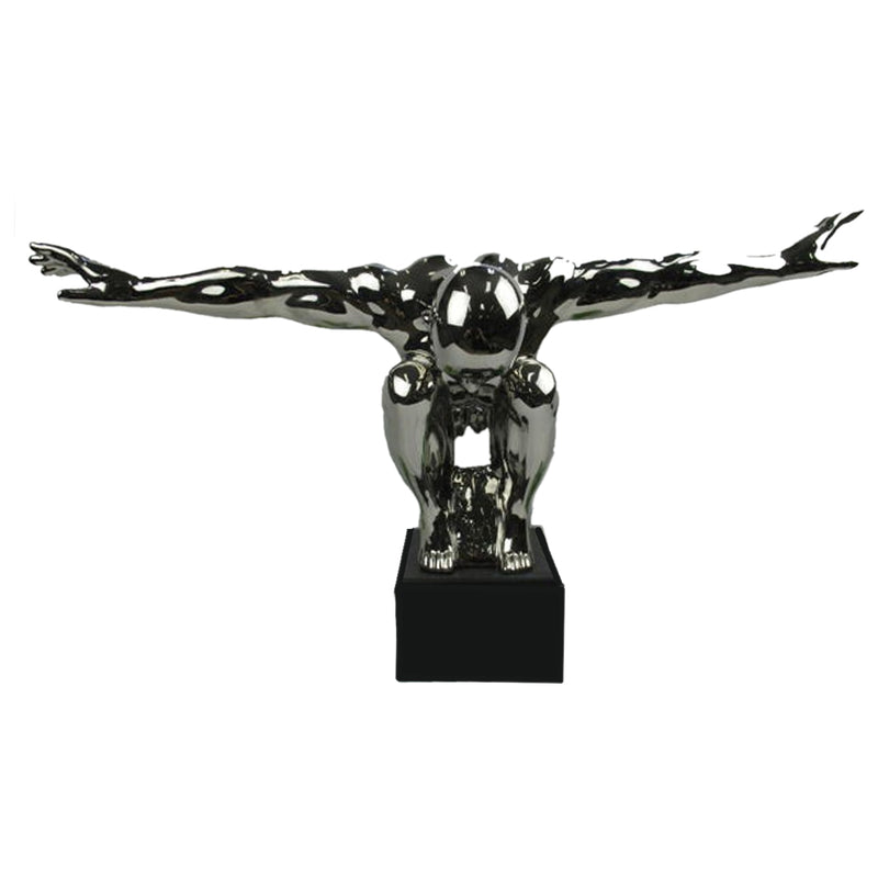 Modern Man Chrome Statue