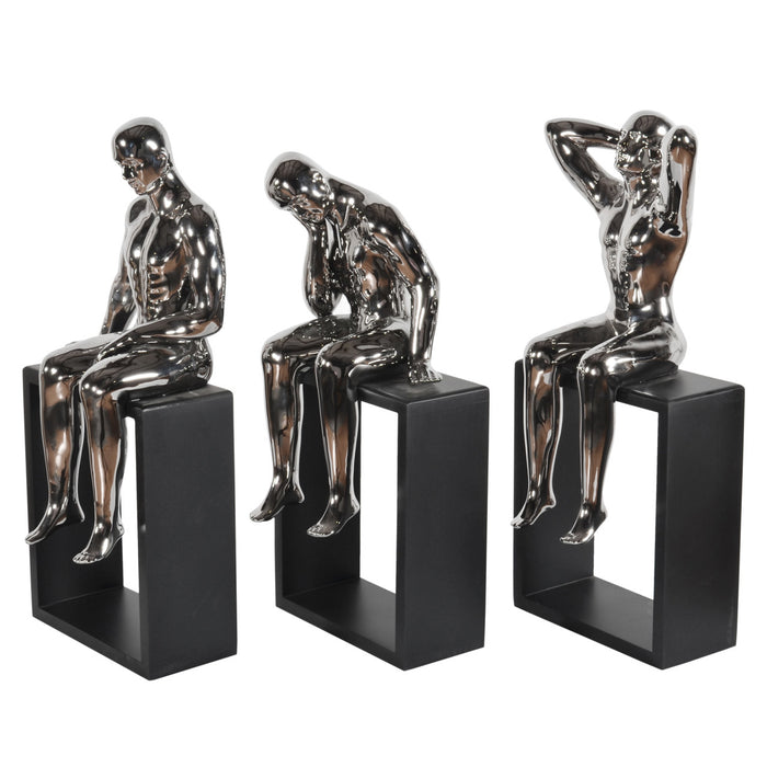 School of Thought Sculpture-Set of 3