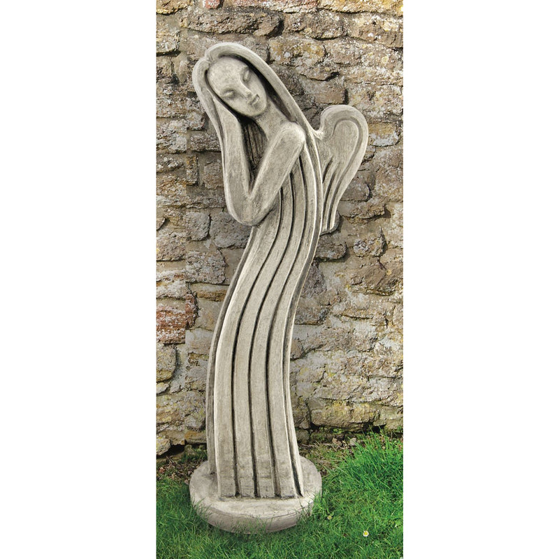 Modern Resting Angel Garden Statue-Cast Stone
