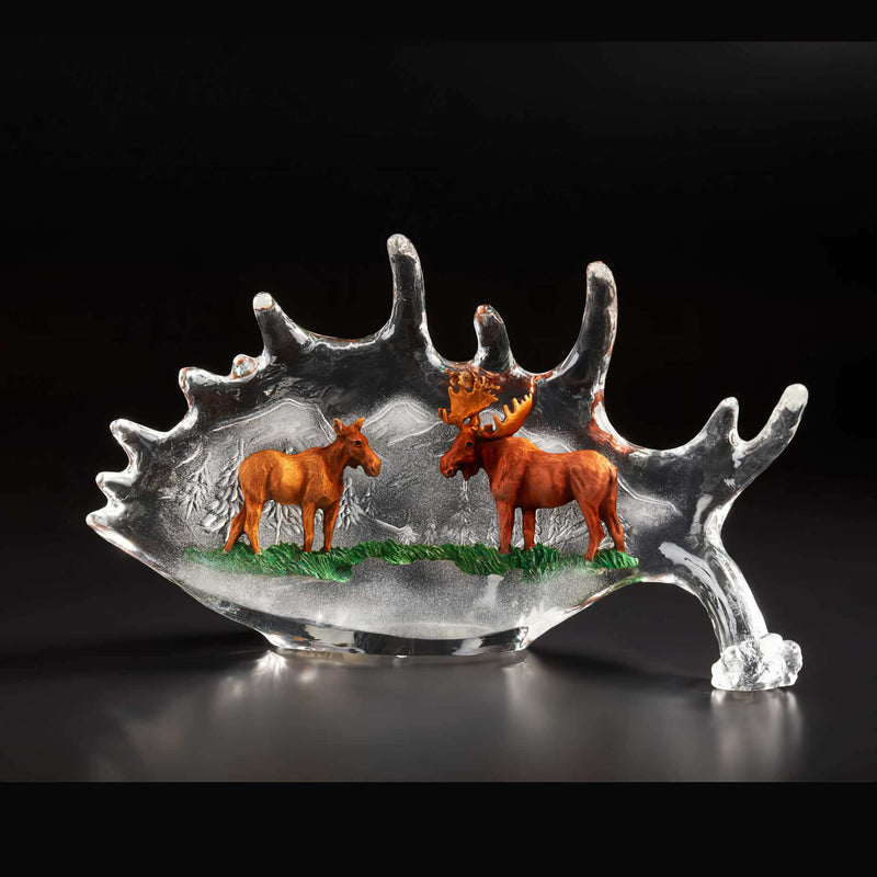 Noble Companion Moose Sculpture by Kitty Cantrell