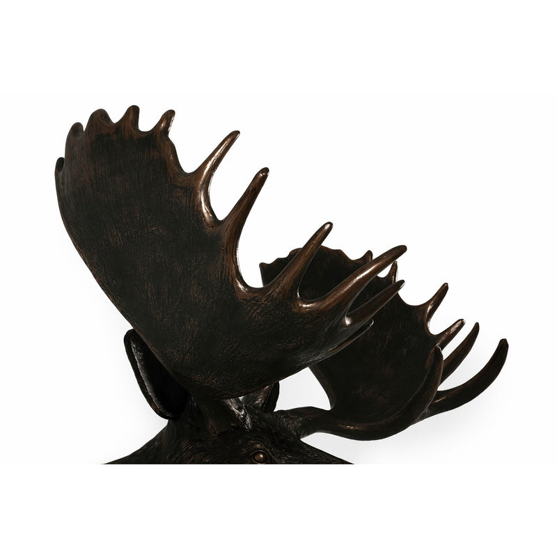 Moose Head Wall Sculpture-Faux Bronze