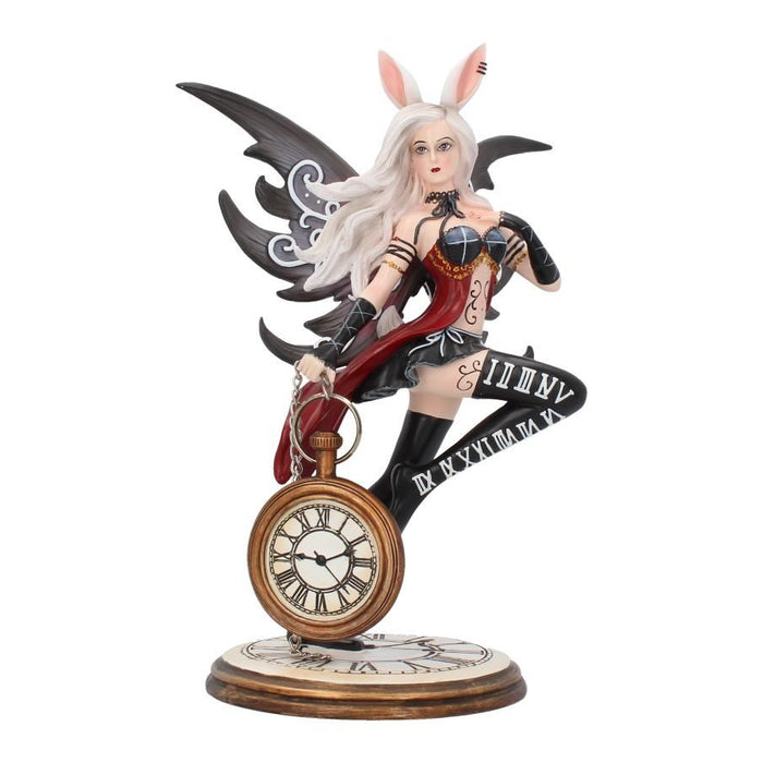 Rabbit with Clock Fairy Statue