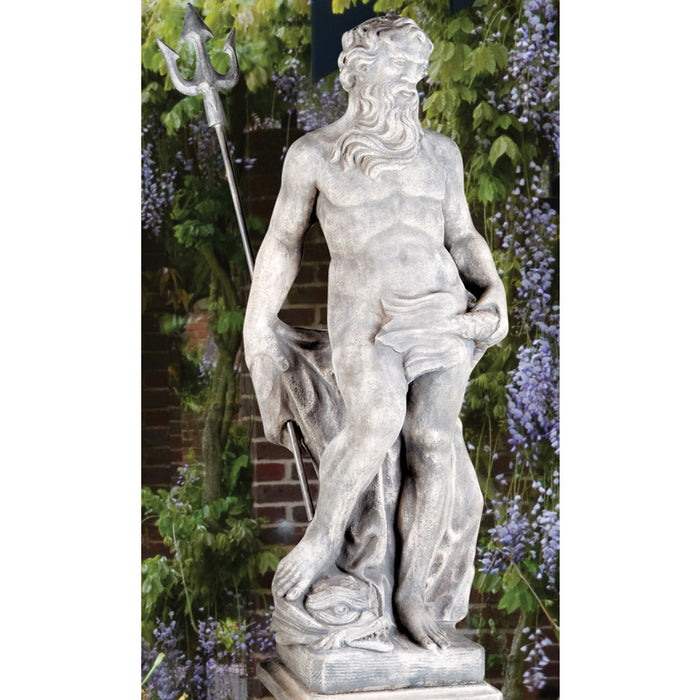 Neptune Garden Statue- Cast Stone