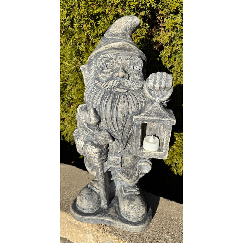 Night Watchman Garden Gnome Statue
