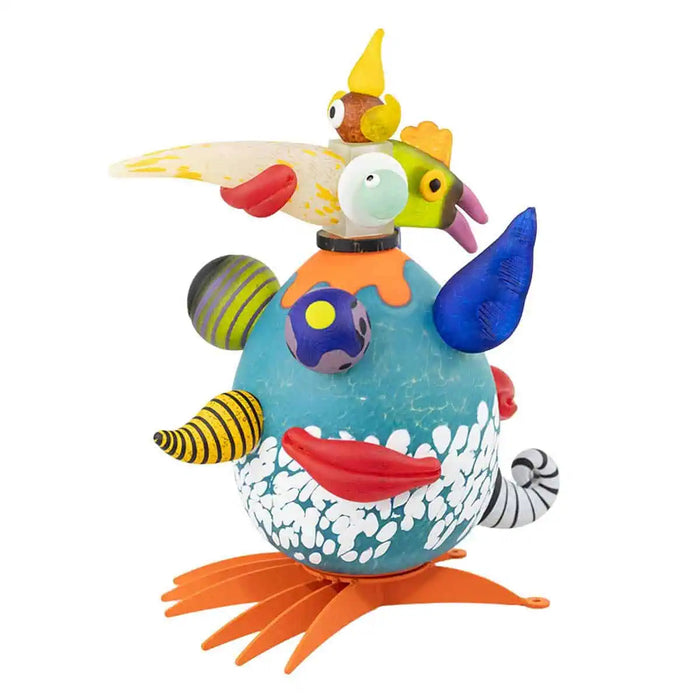 Gonzo Niki Bird Art Glass Sculpture by Borowski