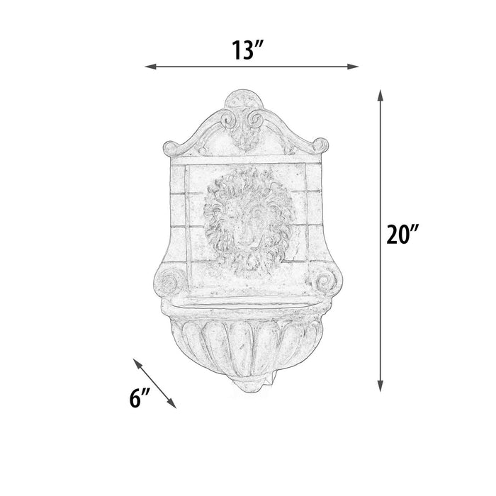 Nobel Lion Wall Fountain